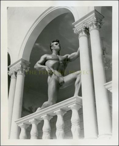 AMG/Mizer Richard (Dick) DuBois Bodybuilder B&W Male Physique Photo