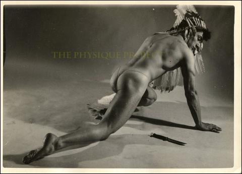 Bruno Marino KRIS/Renslow Mid-Century B&W Studio Physique Photograph
